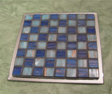 mirrored mosaic chess board